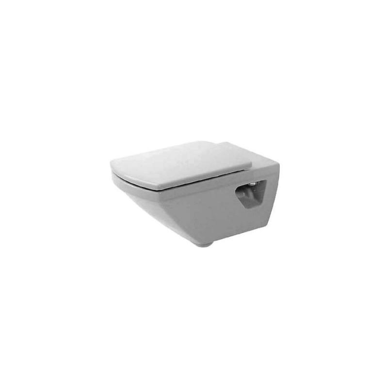Duravit CARO, WC závesné,  keramické,  biele, 36X62 cm, s úpravou WonderGliss, 0198090000