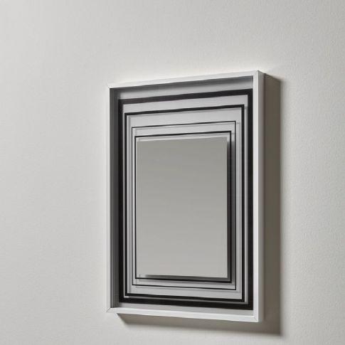 Antonio Lupi COLLAGE WHITE, zrkadlo s potlačou s troma vrstvami, 75X54 cm, WHITE310